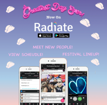 Poster promoting Radiate